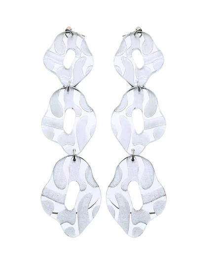 Серьги-подвески Swanky Designs, серебристые