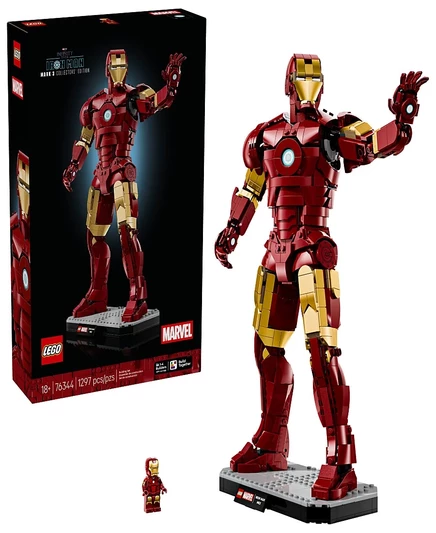 Коллекционный набор LEGO Marvel Iron Man Mark 3, 1297 деталей, белый