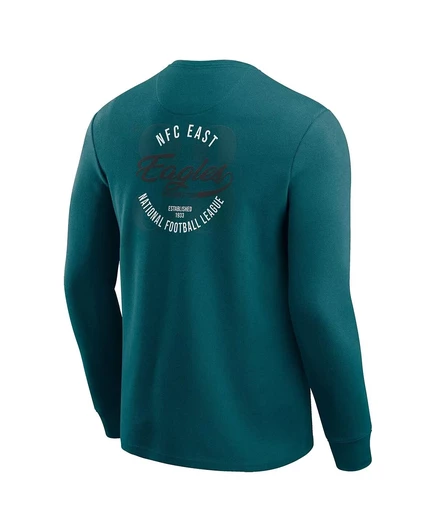Мужская футболка Fanatics Eagles вафельная, зеленая