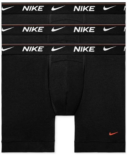 Мужские трусы-боксеры Nike 3 шт. Dri-FIT, черные