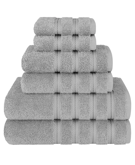 Набор полотенец American Soft Linen Edison, 6 шт., серый