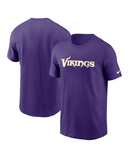Мужская фиолетовая футболка Nike Minnesota Vikings Prime Time Wordmark Essential от Nike purple
