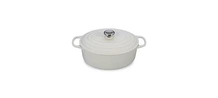 Овальная жаровня Le Creuset Signature 6,4 л, белая