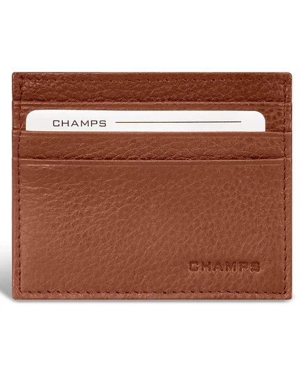 Мужское кожаное портмоне Champs Classic, коричневое