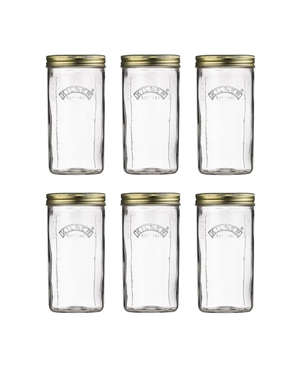 Набор банок для консервирования Kilner 1 л, 6 шт, прозрачные