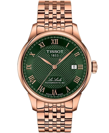 Мужские часы Tissot из нержавеющей стали с PVD-покрытием Powermatic, 39,30 мм, зеленые