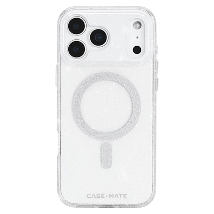 Чехол-накладка Sheer Twinkle MagSafe Case для Apple iPhone 17 Pro Max серебристого цвета