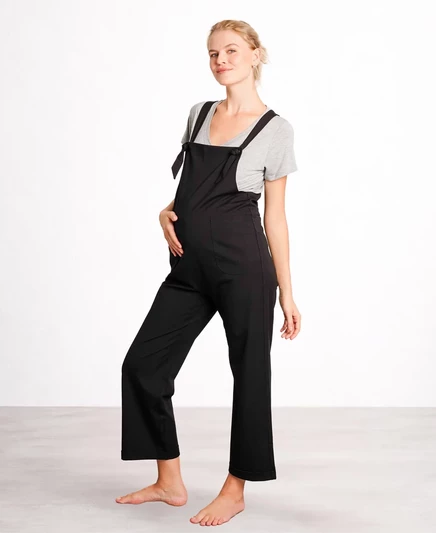 Вязаный комбинезон для беременных NOM Maternity Imogen solid black