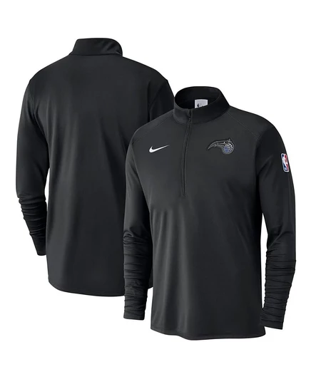 Мужская кофта Nike Courtside Orlando Magic с короткой молнией, черная