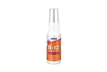 Витамин B12 липосомальный спрей NOW Foods 59 мл, апельсиновый