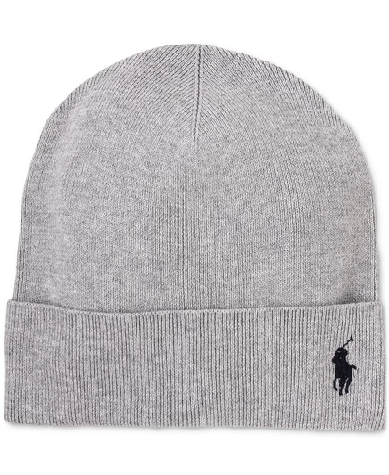 Мужская легкая хлопковая шапочка Polo Ralph Lauren gray