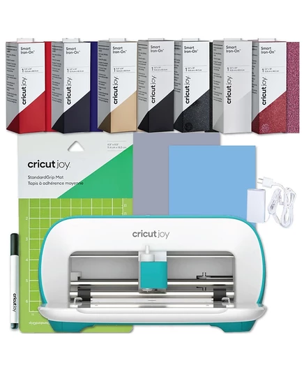Режущая машина Cricut Joy, комплект с 7 рулонами Smart Iron-On, синяя
