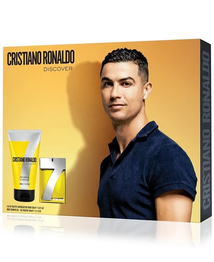 Мужской парфюмерный набор cristiano ronaldo discover, 30 мл/150 мл