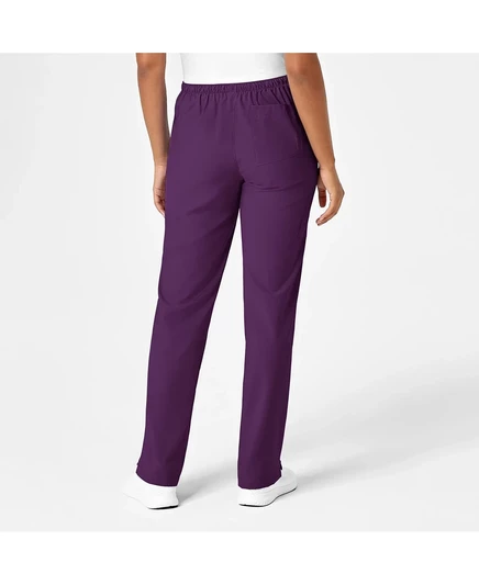 Женские брюки-скраб Wink W123 на завязках eggplant