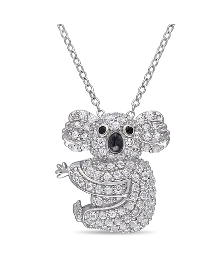 Женское колье Macy's «Коала» с сапфирами, белое