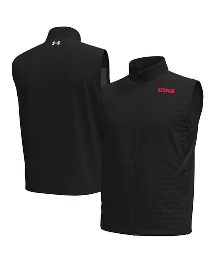 Мужской жилет Under Armour Drive Pro Storm с логотипом Utah Utes, черный