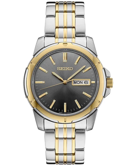 Мужские часы Seiko Essentials, двухцветные, 39 мм