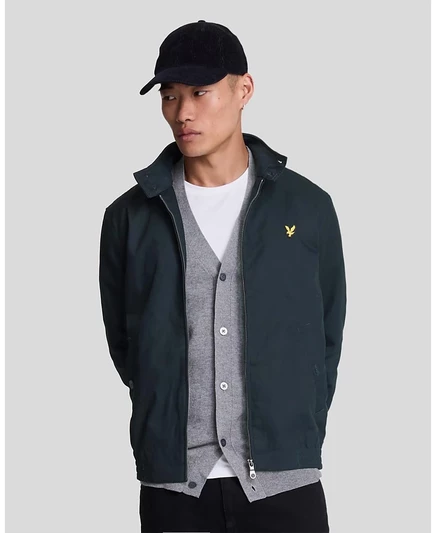 Мужская куртка Lyle & Scott Harrington, хлопковая, синяя
