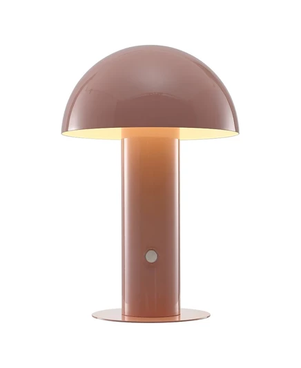 Настольная лампа JONATHAN Y Boletus, аккумуляторная, розовая