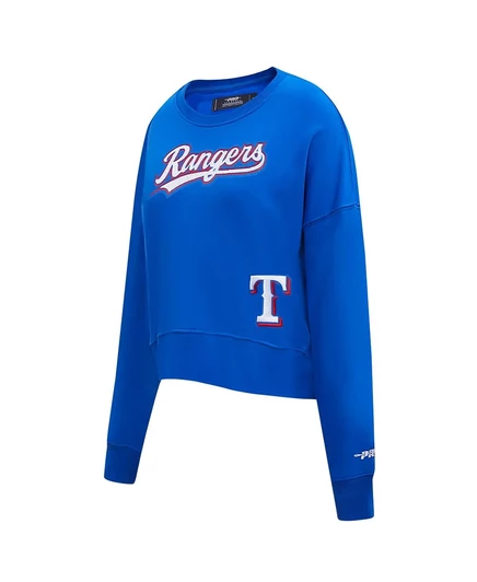 Женская толстовка-пуловер с круглым вырезом Pro Standard от Royal Texas Rangers Game Day Classics royal