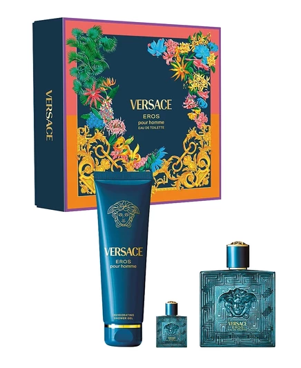 Набор Versace Eros туалетная вода, 3 предмета