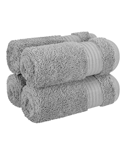 Набор полотенец American Soft Linen Bekos, 4 шт., серебристые