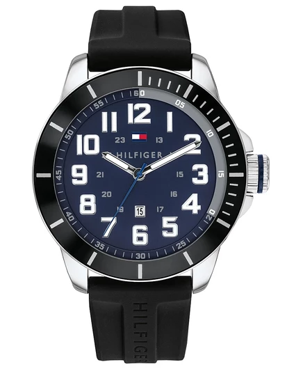 Мужские часы Tommy Hilfiger 44 мм, черные
