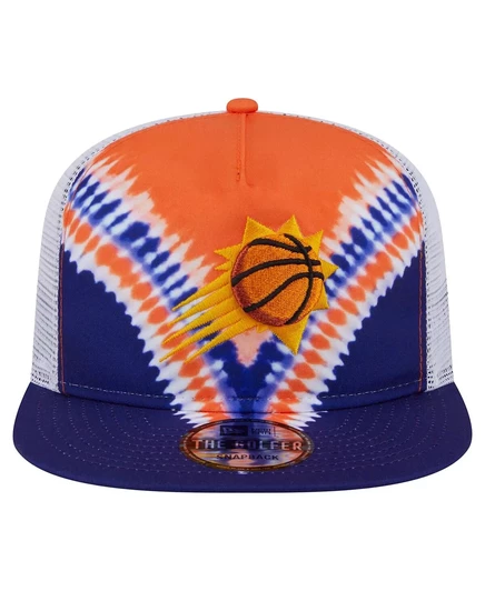 Мужская кепка-снэпбэк New Era с фиолетовым/оранжевым принтом Phoenix Suns Throwback Dye purple, orange