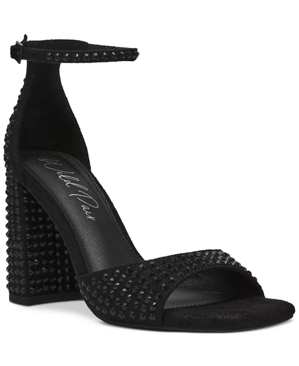  Босоножки Natashaa, состоящие из двух частей, созданы для Macy's black bling