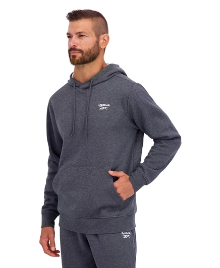 Мужское худи Reebok с карманом-кенгуру, серое
