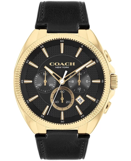 Мужские часы Coach Jackson 45 мм, черные