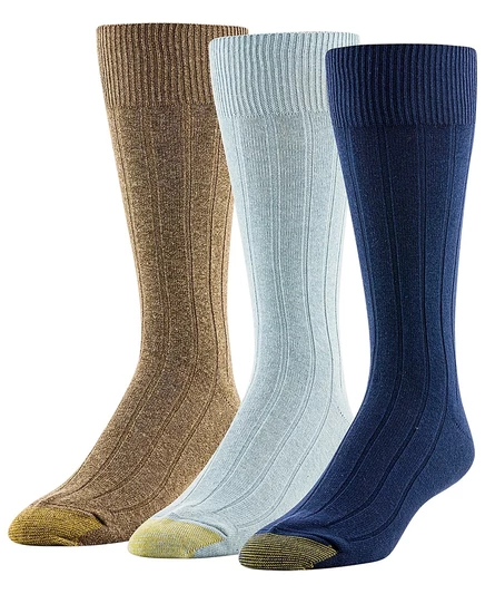 Мужские автомобильные носки с вышивкой Hampton Gold Toe, 3 упаковки, мульти