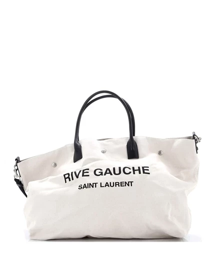 Женская сумка Saint Laurent Maxi Rive Gauche, бежевая
