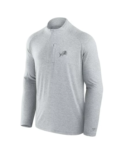 Унисекс куртка Fanatics Detroit Lions 1/4‑молнии, серая