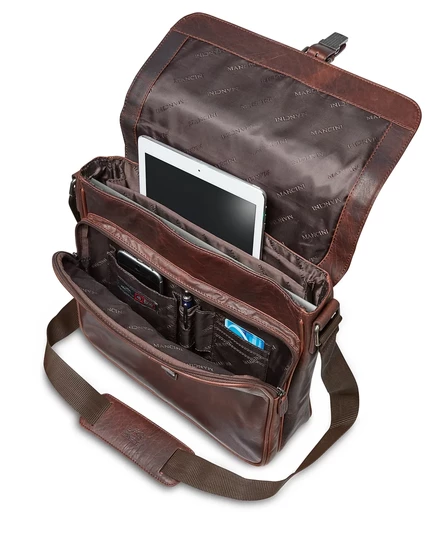 Сумка-планшет Mancini Buffalo Collection Crossover brown
