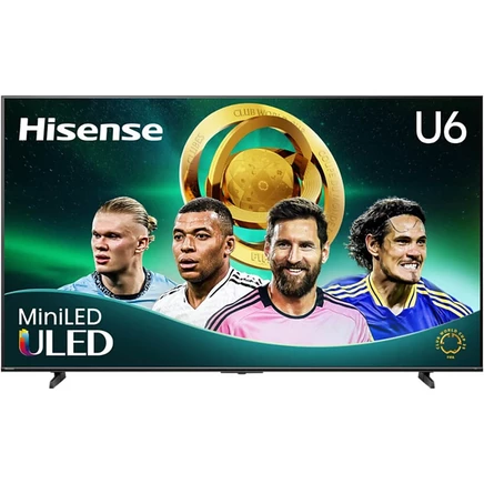 Телевизор Hisense U6 65″ Mini-LED QLED 4K, чёрный