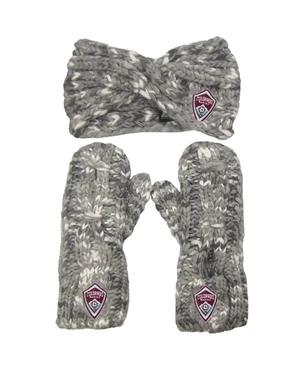 Женская повязка и митенки Zoozatz Colorado Rapids, серый