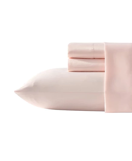 Постельное белье Laura Ashley Solid Satin Bliss, 3 предм., Twin, розовое