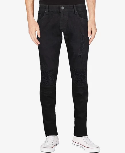 Мужские джинсы X-Ray RAW X slim moto, черные