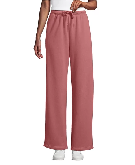 Женские брюки lands end serious sweats высокая посадка, красные