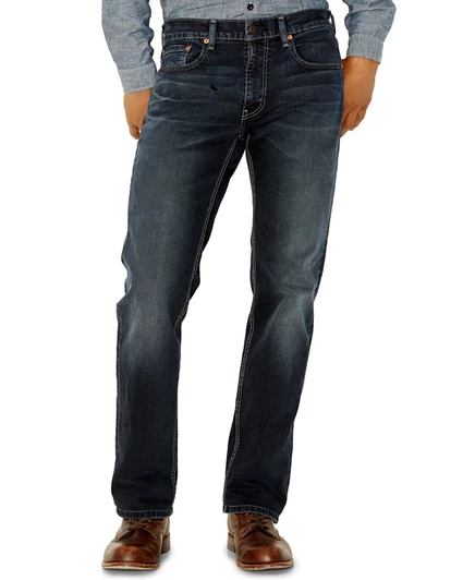 Мужские джинсы Levi's Big & Tall 559 свободного кроя прямого кроя синего цвета