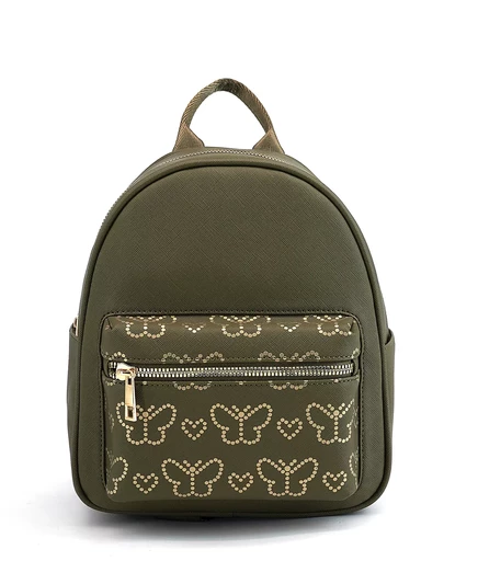  Маленький рюкзак с трепещущим сердцем бабочки olive