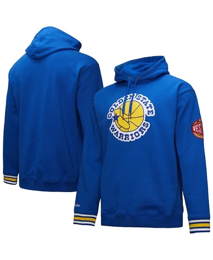 Мужское худи Mitchell & Ness Warriors Chainstitch, синее