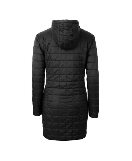 Женское длинное пальто Cutter & Buck черного цвета Iowa Hawkeyes Rainier PrimaLoft с капюшоном от Cutter & Buck black