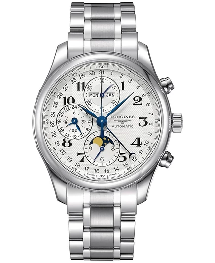 Мужские часы Longines Master автомат 42 мм, стальной браслет