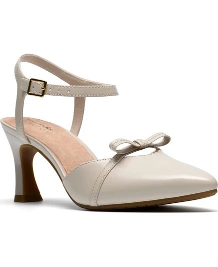 Женские туфли Clarks Tammitha Bar кожаные, кремовые