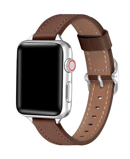Кожаный ремешок Posh Tech Carmen для Apple Watch коричневого цвета