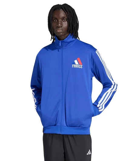 мужская спортивная куртка adidas для чемпионата мира по футболу FIFA во Франции синего цвета