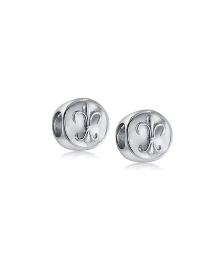 Шарм Bling Jewelry Fleur de Lis из серебра 925, серебристый