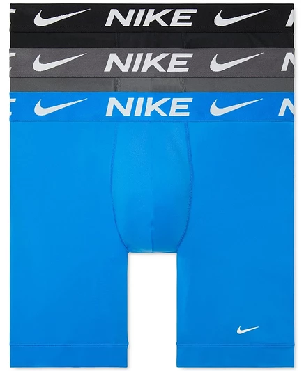  Мужские трусы-боксеры Dri-FIT Essential Micro Long из 3 упаковок   blue